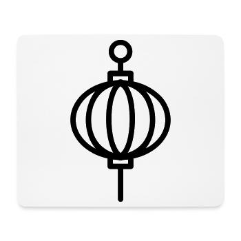 lanterne chinoise - Tapis de souris (format paysage) - blanc - Devant