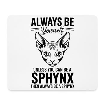 Sphynx Cat Dicts, drôle de cadeau Sphynx Cat - Tapis de souris (format paysage) - blanc - Devant