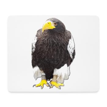 Vogeltier Greifvogel Krallen Falkner Beizjagd - Mousepad (Querformat) - Weiß - Vorne