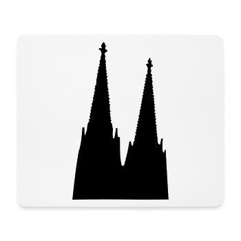 Der Kölner Dom in Köln - Mousepad (Querformat) - Weiß - Vorne