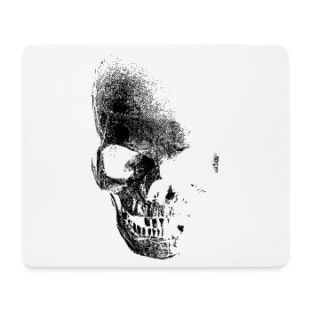 skull totenkopf pirat - Mouse Pad (horizontal) - white - Front