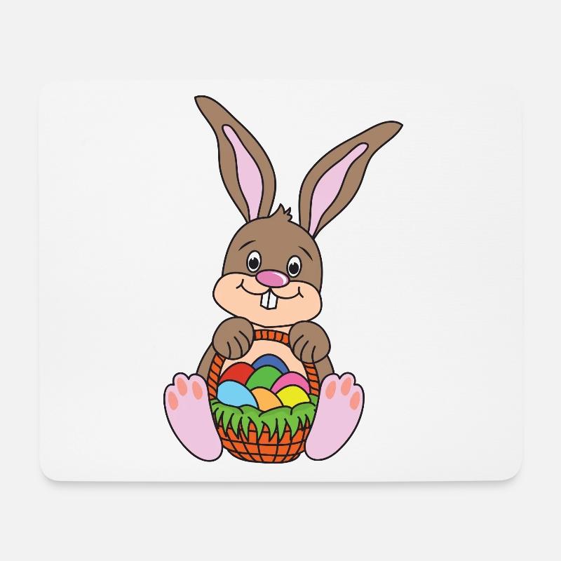 Ostern Osterhase - Mousepad (Querformat) - Weiß