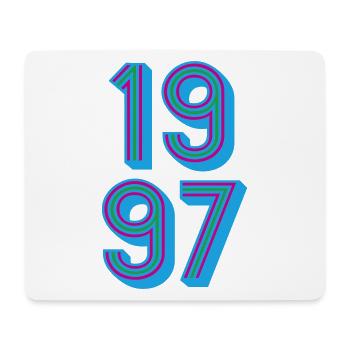 1997 Geburtsjahr | Farben änderbar - Mousepad (Querformat) - Weiß - Vorne