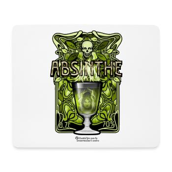 Absinthe - The Green Fairy - Mouse Pad (horizontal) - white - Front