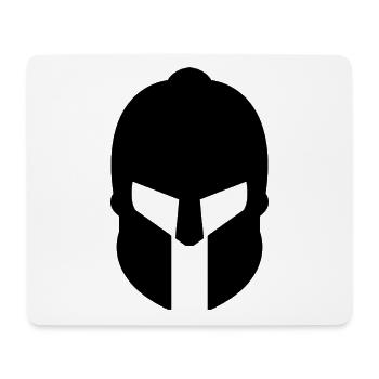 Spartanischer Helm - Mousepad (Querformat) - Weiß - Vorne