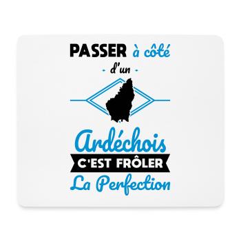 Ardéchois - Frôler la perfection - Ardèche - Tapis de souris (format paysage) - blanc - Devant