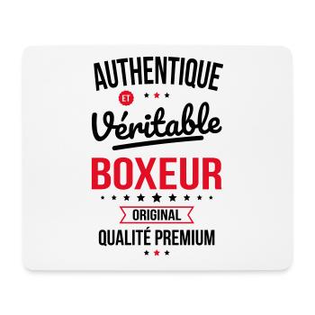 Authentique et véritable boxeur - Original - Tapis de souris (format paysage) - blanc - Devant