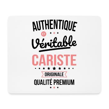 Authentique et véritable cariste - Originale - Tapis de souris (format paysage) - blanc - Devant