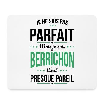 Je ne suis pas parfait mais je suis Berrichon - Tapis de souris (format paysage) - blanc - Devant