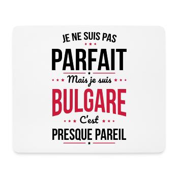 Je ne suis pas parfait mais je suis Bulgare - Tapis de souris (format paysage) - blanc - Devant