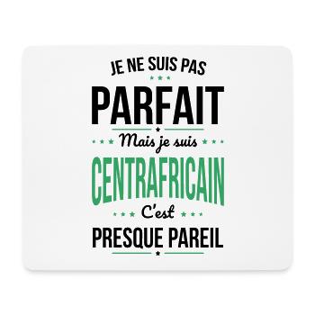 Je ne suis pas parfait mais je suis Centrafricain - Tapis de souris (format paysage) - blanc - Devant