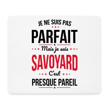 Je ne suis pas parfait mais je suis Savoyard - Tapis de souris (format paysage) - blanc - Devant