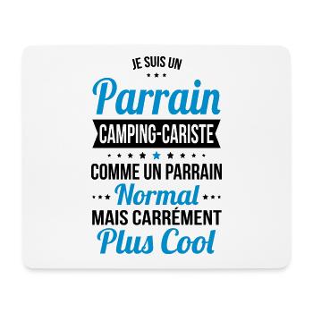 Parrain camping-cariste plus cool - Tapis de souris (format paysage) - blanc - Devant