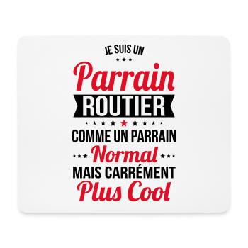 Parrain routier comme un parrain normal plus cool - Tapis de souris (format paysage) - blanc - Devant