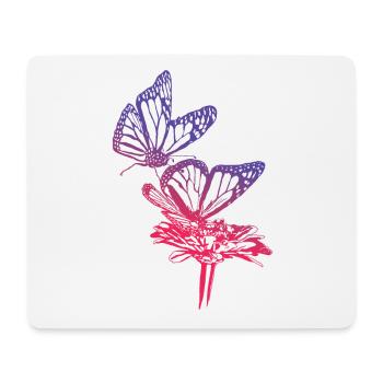 Monarch Butterfly Sketch Graphic Butterfly Lovers - Tapis de souris (format paysage) - blanc - Devant