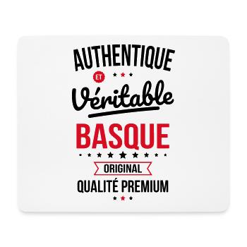Authentique et véritable Basque - Original - Tapis de souris (format paysage) - blanc - Devant