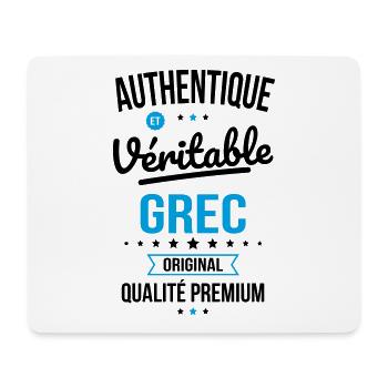 Authentique et véritable Grec - Original - Tapis de souris (format paysage) - blanc - Devant