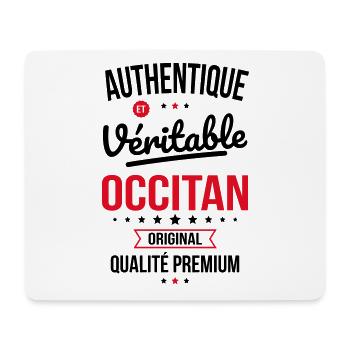 Authentique et véritable Occitan - Original - Tapis de souris (format paysage) - blanc - Devant