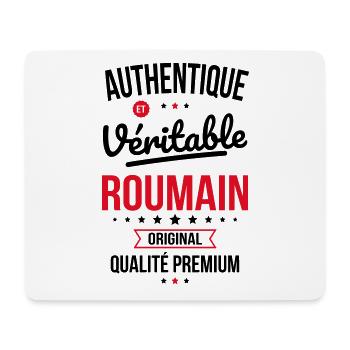 Authentique et véritable Roumain - Original - Tapis de souris (format paysage) - blanc - Devant