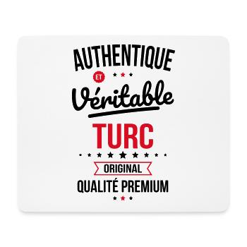 Authentique et véritable Turc - Original - Tapis de souris (format paysage) - blanc - Devant