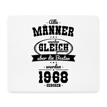55. Geburtstag - Die Besten wurden 1968 geboren - Mousepad (Querformat) - Weiß - Vorne