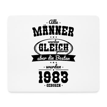 40. Geburtstag - Die Besten wurden 1983 geboren - Mousepad (Querformat) - Weiß - Vorne