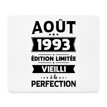 Anniversaire 30 ans - Août 1993 Perfection - Tapis de souris (format paysage) - blanc - Devant