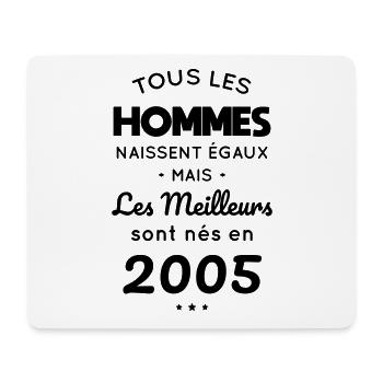 Anniversaire 20 ans - Meilleurs sont nés en 2005 - Tapis de souris (format paysage) - blanc - Devant
