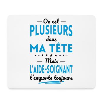 Plusieurs dans tête l'Aide-soignant l'emporte - Tapis de souris (format paysage) - blanc - Devant