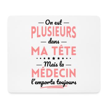 Plusieurs dans tête la Médecin l'emporte toujours - Tapis de souris (format paysage) - blanc - Devant