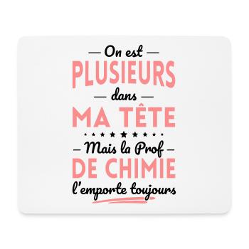 Plusieurs dans tête la Prof de Chimie l'emporte - Tapis de souris (format paysage) - blanc - Devant