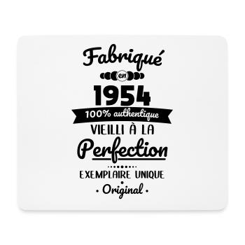 Anniversaire 70 ans - Fabriqué en 1954 Original - Tapis de souris (format paysage) - blanc - Devant
