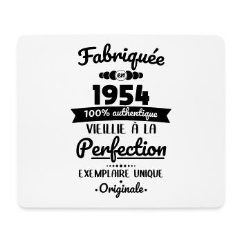 Anniversaire 70 ans - Fabriquée en 1954 Originale - Tapis de souris (format paysage) - blanc - Devant