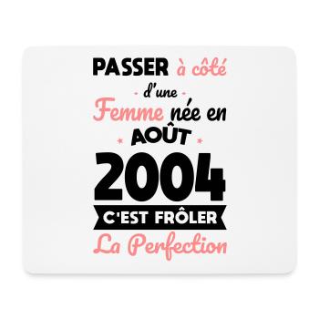 20th Anniversary - Born in August 2004 - Mouse Pad (horizontal) - white - Front