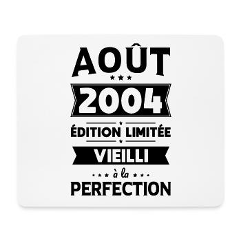 20th Anniversary - August 2004 Perfection - Mouse Pad (horizontal) - white - Front