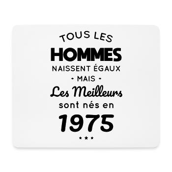 50-jähriges Jubiläum - Best Born in 1975 - Mousepad (Querformat) - Weiß - Vorne
