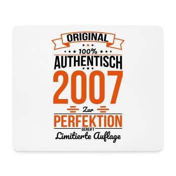 18th Birthday - Original 2007 100% Authentic - Mouse Pad (horizontal) - white - Front