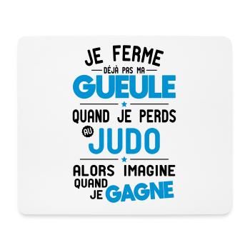 Ich halte nicht den Mund, wenn ich im Judo verliere - Mousepad (Querformat) - Weiß - Vorne