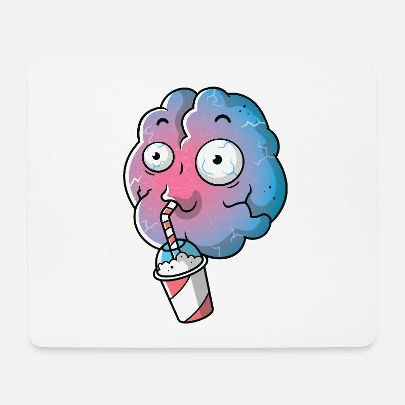 Brain Freeze - Mouse Pad (horizontal) - white