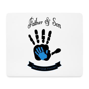 Father and Son, Vater und Sohn - Mousepad (Querformat) - Weiß - Vorne