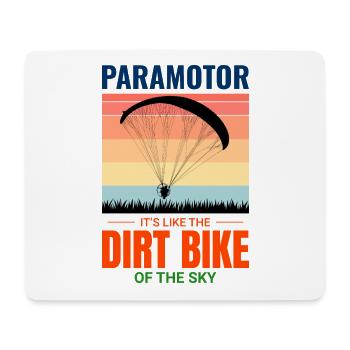 Pilote de paramoteur Paramoteur Dirt Bike Parapente - Tapis de souris (format paysage) - blanc - Devant