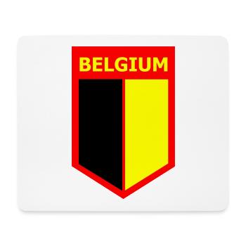 FLAGGE BELGIEN - Mousepad (Querformat) - Weiß - Vorne