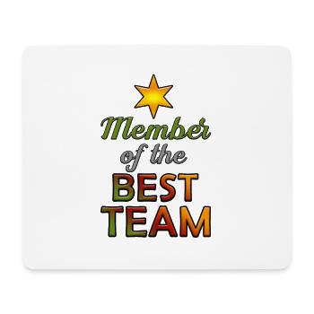 Member of the best team - Tapis de souris (format paysage) - blanc - Devant