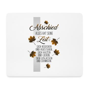 Abschied - Mousepad (Querformat) - Weiß - Vorne
