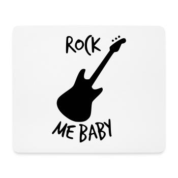 ROCK ME BABY - Mouse Pad (horizontal) - white - Front