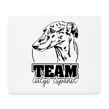 ÉQUIPE GALGO ESPANOL Chiens Lévriers Wilsigns - Tapis de souris (format paysage) - blanc - Devant
