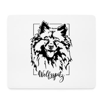 Wolfsspitz Keeshond Dog Portrait Dogs Wilsigns - Mouse Pad (horizontal) - white - Front