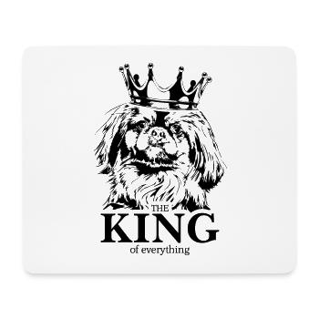 Pekingese King of everything Spruch Hunde Wilsigns - Mousepad (Querformat) - Weiß - Vorne