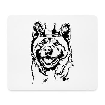 American Akita Krone Hunde Hund Wilsigns - Mousepad (Querformat) - Weiß - Vorne