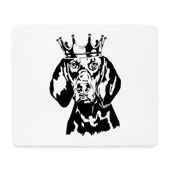 Black and Tan Coonhound Crown Dogs Dog Wilsigns - Mouse Pad (horizontal) - white - Front